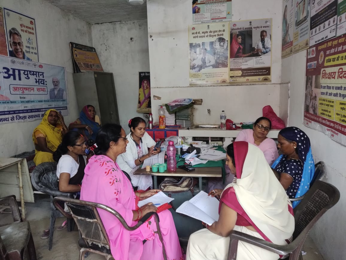 आंगनबाड़ी केंद्रों पर ग्राम स्वास्थ्य स्वच्छता एवं पोषण दिवस का किया गया आयोजन