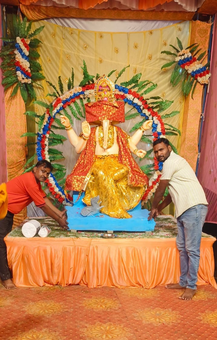 जगदीशपुर क्षेत्र में गणेश चतुर्थी के उपलक्ष्य में किया गया भव्य आयोजन
