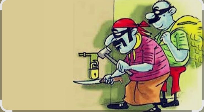 अज्ञात चोरो ने हजारो का माल चुराया